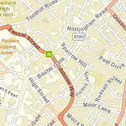 9 Cattle Market, Loughborough, Leicestershire Street Map