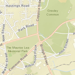 Common Road, Swadlincote, Derbyshire Street Map