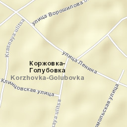 Korzhovka-Golubovka Street Map