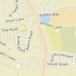 Barton under Needwood Street Map