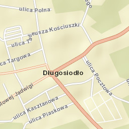 Długosiodło Street Map