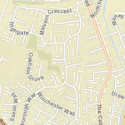 1 Oundle Close, Ashby-de-la-Zouch Street Map