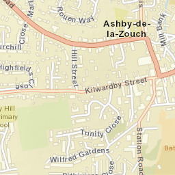 Ashby de la Zouch Street Map