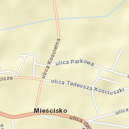 Mieścisko Street Map