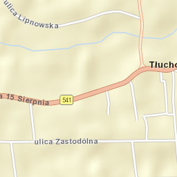 Tłuchowo Street Map