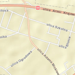 Brańsk Street Map