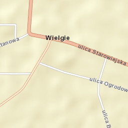 Wielgie Street Map