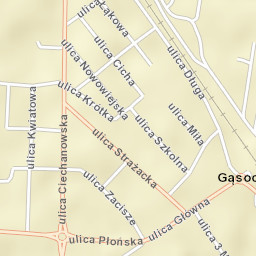 Gąsocin Street Map