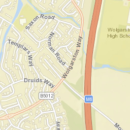 Denefield Penkridge Stafford ST19 5JF Street Map