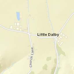 Church Walk, Melton Mowbray, Leicestershire Street Map