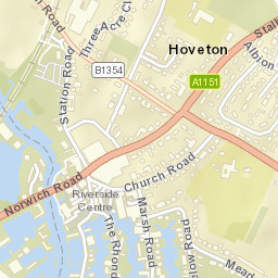 Hoveton Street Map
