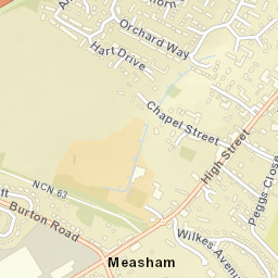 Measham Street Map