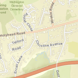 1 Carver's Close, Wellington, Telford and Wrekin Street Map