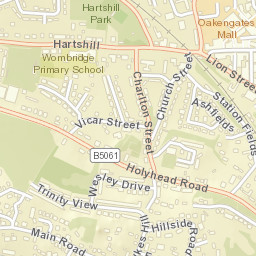 Oakengates Street Map