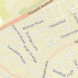 23 Grange Lane, Lichfield, Staffordshire Street Map