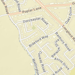 1 Carlisle Road, Cannock, Staffordshire Street Map