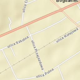 Bogdaniec Street Map