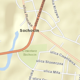 Sochocin Street Map