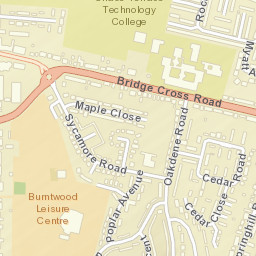 Burntwood Street Map