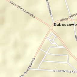 Baboszewo Street Map