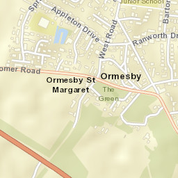 Ormesby St Margaret Street Map