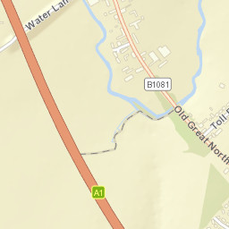 Old Great North Road, Stamford, Rutland Street Map