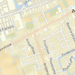 Zwaag Street Map