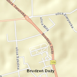 Brudzeń Duży Street Map