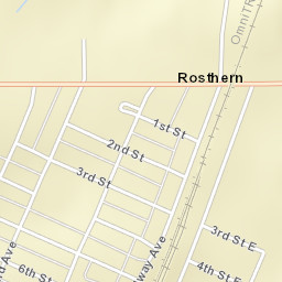 Rosthern Street Map