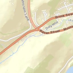 A458, Welshpool, Powys SY21, UK Street Map
