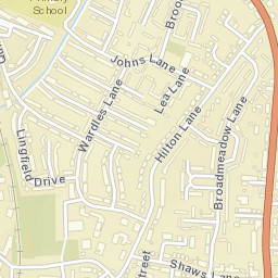 Great Wyrley Street Map
