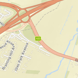 76 Groby Road, Glenfield, Leicester, Leicestershire Street Map