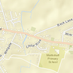 Mattishall Street Map