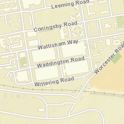 Worcester Road, Wolverhampton, Shropshire Street Map