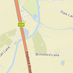 Brinsford Lane, Wolverhampton, Staffordshire Street Map