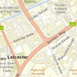 Leicester Street Map