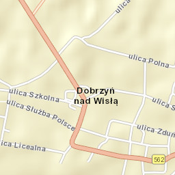 Dobrzyń nad Wisłą Street Map