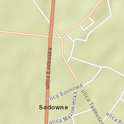 Sadowne Street Map