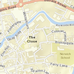 Norwich, uk Street Map