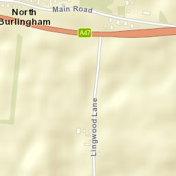 A47, Norwich, Norfolk NR13, UK Street Map
