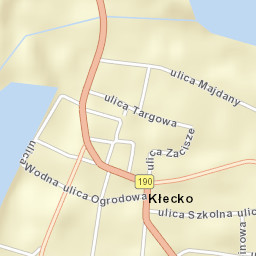 Kłecko Street Map