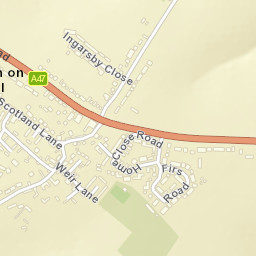 Houghton on the Hill Street Map