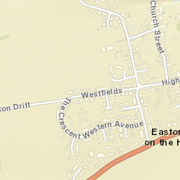 Easton on the Hill Street Map