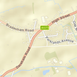 Shipdham Street Map