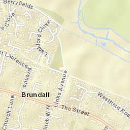 Brundall Street Map