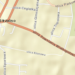Strzelno Street Map