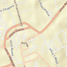 Powiat radziejowski Street Map