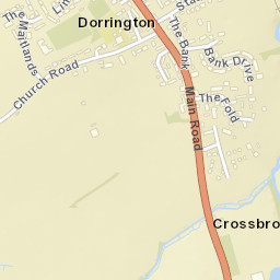 6 The Bank, Dorrington, Shrewsbury, Shropshire Street Map