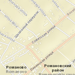 Romanovo Street Map