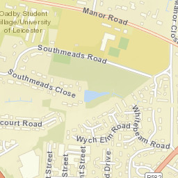 Oadby Street Map